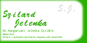 szilard jelenka business card